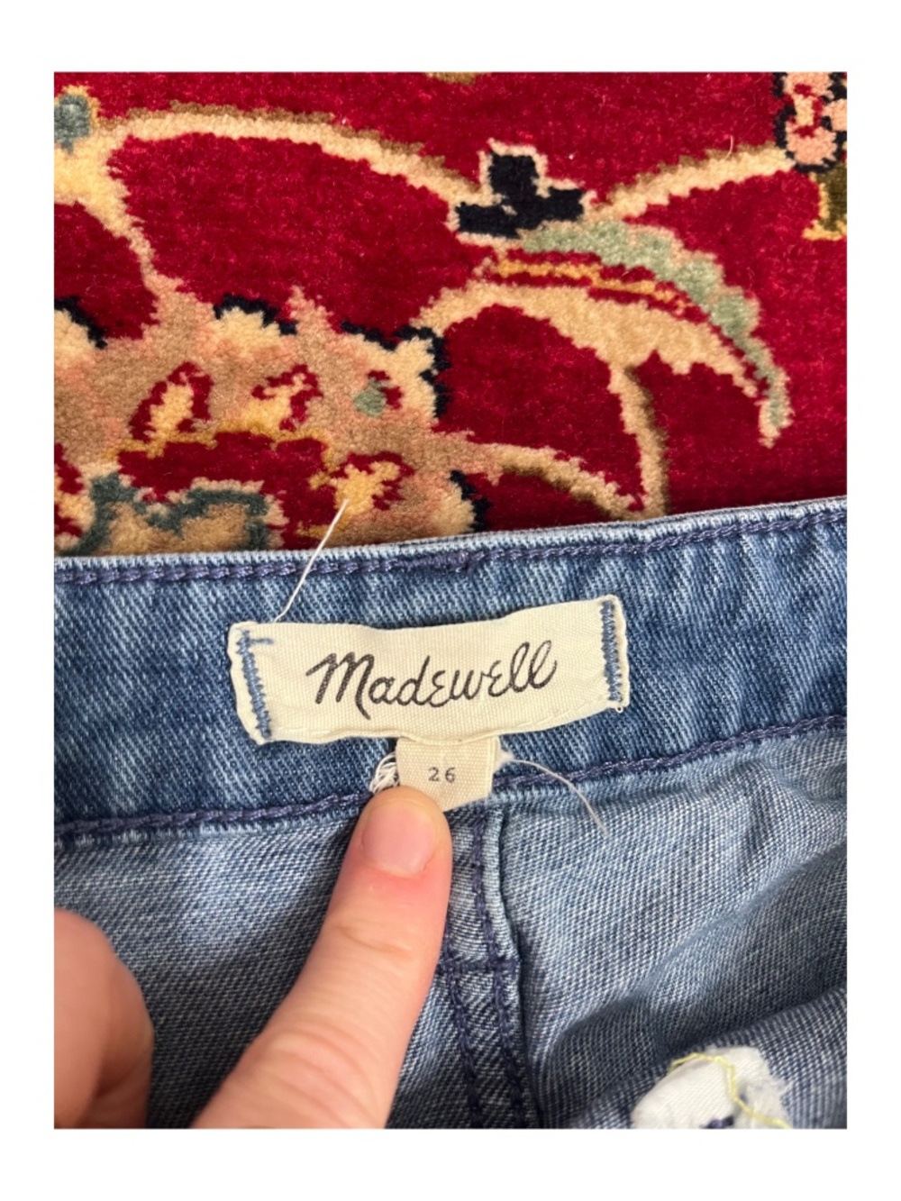 Madewell Cropped Jeans with Embroidery - Picture 3 of 3